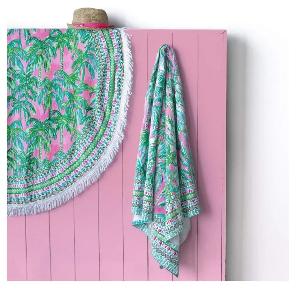 Lilly Pulitzer Oversized Pool/Beach Towel, 40 x 70, Large Terry Cloth Towel